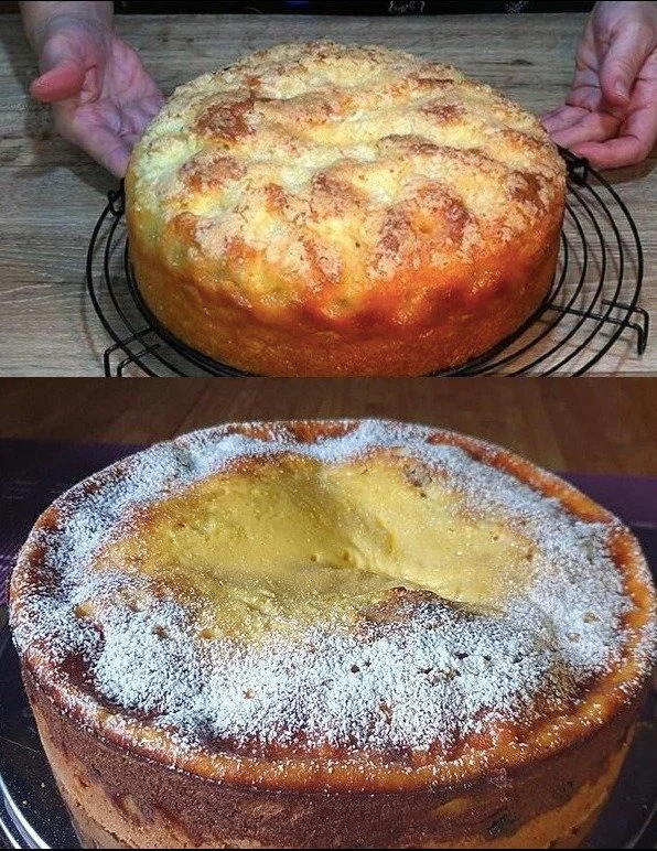 Apfelkuchen mit Sauerrahm