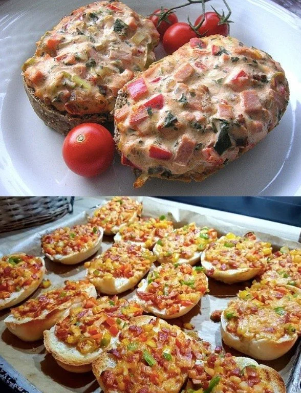 Backwaren mit Frischkäse-Füllung