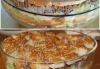 Big Mac Schichtsalat in einer eleganten Präsentation auf einem Teller