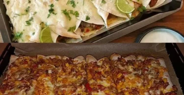 Verschiedene leckere Burritos mit frischen Zutaten serviert auf einem Teller