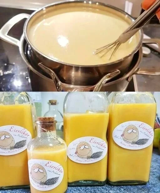 Fantastischer Eierlikör in einem Glas, ideal für besondere Anlässe