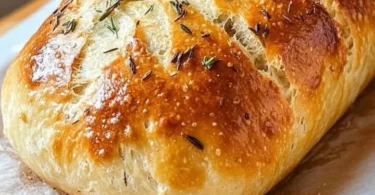 Leckeres faules Knoblauchbrot frisch aus dem Ofen