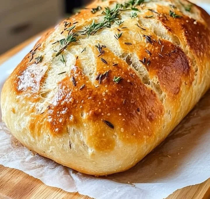 Leckeres faules Knoblauchbrot frisch aus dem Ofen