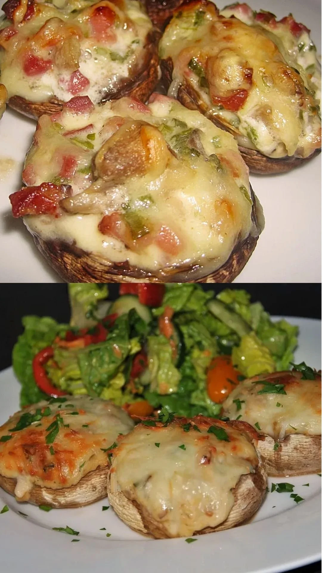 Gefüllte Champignons