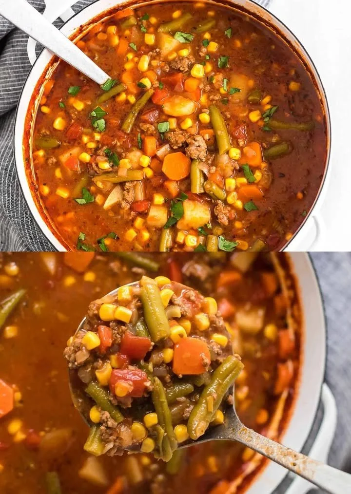 Gemüse-Hackfleisch-Suppe