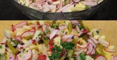 Gouda und Wurst Salat mit frischen Zutaten
