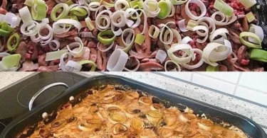 Jägerschnitzel mit Pilzsauce auf einem Teller serviert