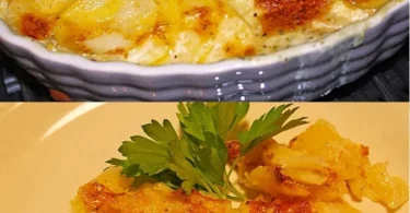 Leckeres Kartoffelgratin frisch aus dem Ofen