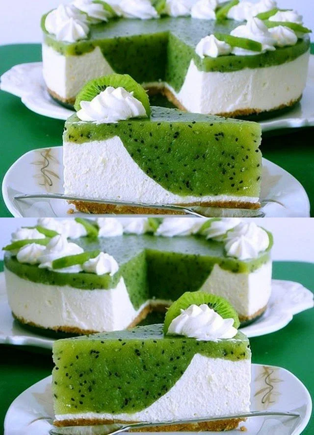 Kiwi-Cremekäsekuchen
