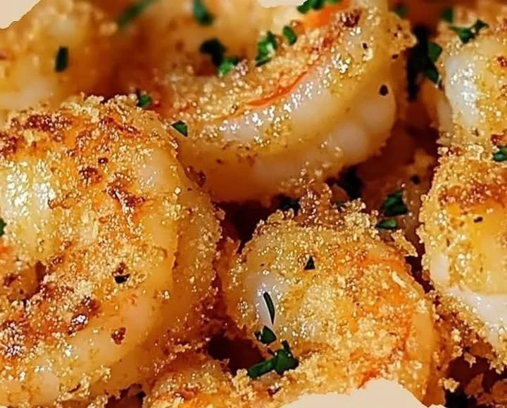 Knusprige Knoblauch-Parmesan-Garnelen aus der Heißluftfritteuse