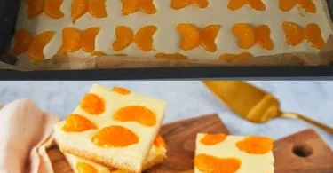 Saftiger Mandarinenkuchen mit frischen Mandarinen und einer leckeren Cremefüllung.