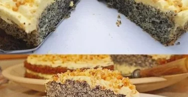 Mohnkuchen mit Paradiescreme - ein köstliches Dessert für jeden Anlass