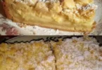 Leckerer Pudding Streuselkuchen mit knusprigem Streuseltopping