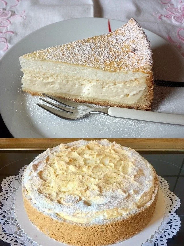 Quark-Snow-Cake mit Vanillepudding