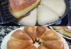 Leckere Quarkfächer mit Zimtzucker aus der Pfanne serviert