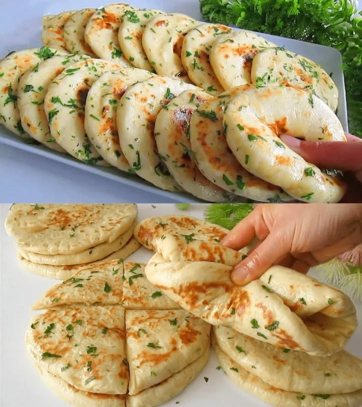 Ruck Zuck Knoblauch-Fladenbrot ohne Hefe