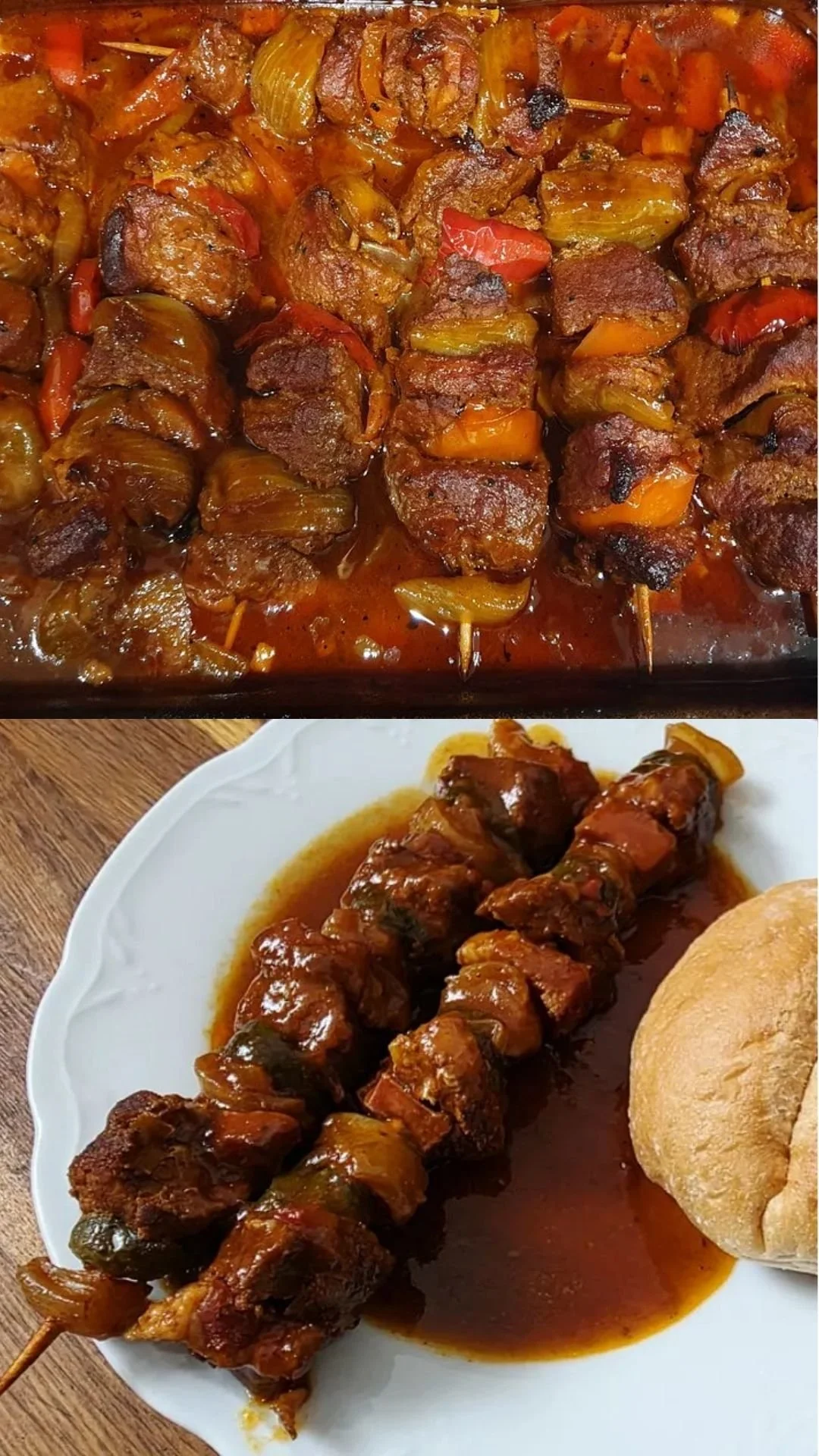 Schaschlik mit Schweinenacken