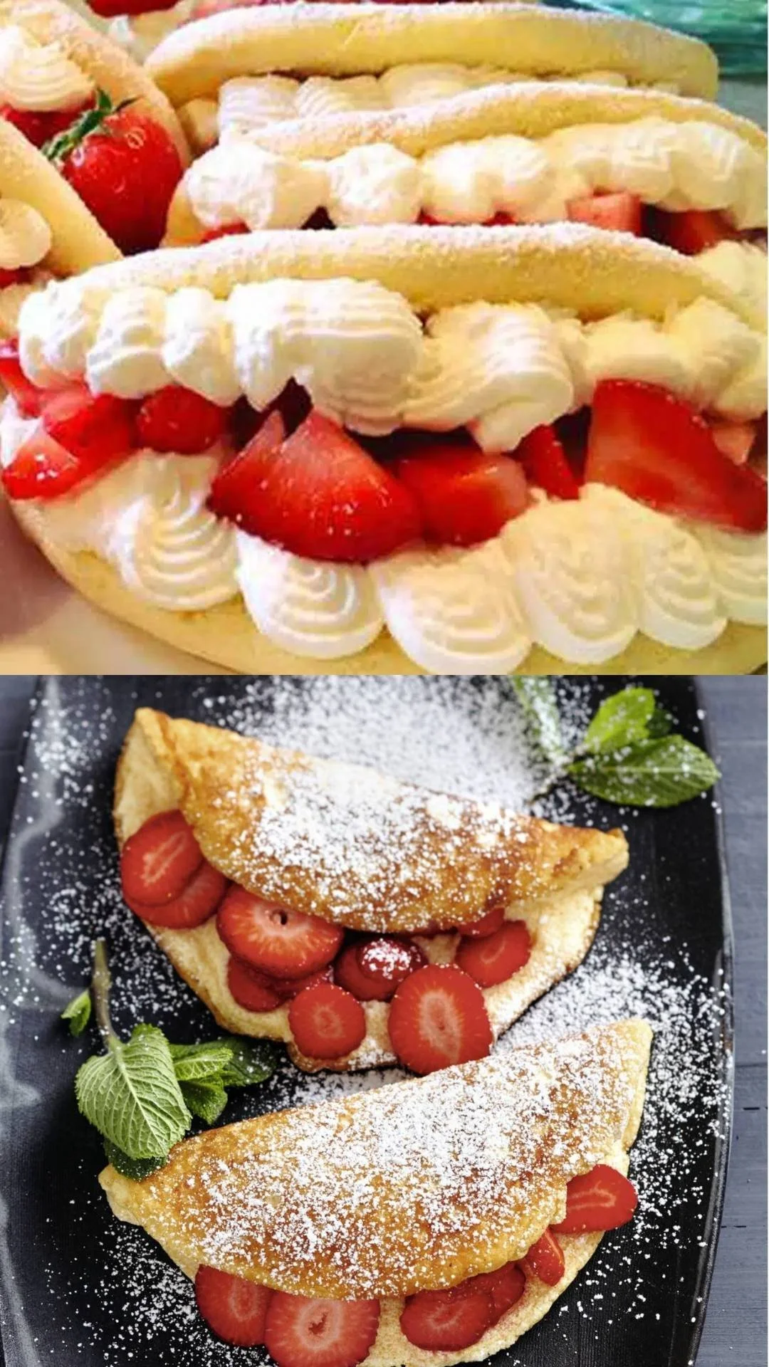 Schaumomelette mit Erdbeeren
