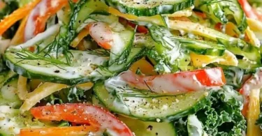 Leckerer und gesunder Gurkensalat für eine schlanke Figur