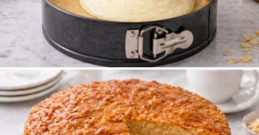 Klassischer Bienenstich Kuchen nach Omas Rezept, mit Sahne und Mandeln