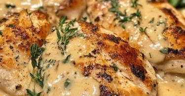 Schnelles Hähnchen nach Omas Rezept, serviert mit frischen Kräutern