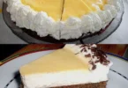Schokoladen-Nusskuchen mit Ei Likör auf einem Teller
