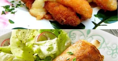 Leckeres Spargel Cordon Bleu mit Käse und Schinken