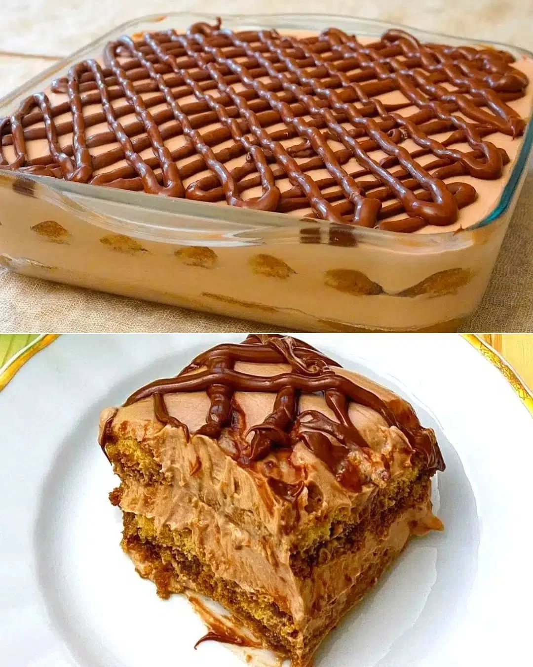 Delikates Tiramisu Dessert mit Schichten aus Kaffee und Mascarpone