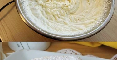 Leckere Zitronen-Mascarpone-Schnitten auf einem Teller