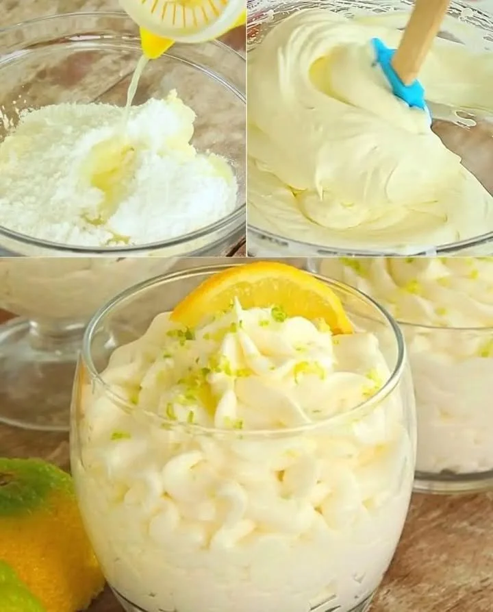 Zitronenmousse