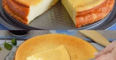 Blitz Käsekuchen frisch zubereitet und bereit zum Backen im Ofen