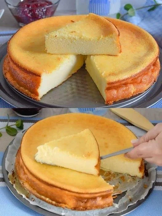 Blitz Käsekuchen frisch zubereitet und bereit zum Backen im Ofen