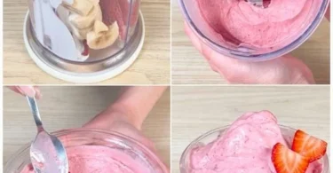 Schnelles und einfaches Erdbeerdessert mit frischen Erdbeeren