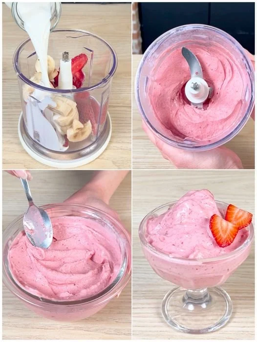 Schnelles und einfaches Erdbeerdessert mit frischen Erdbeeren