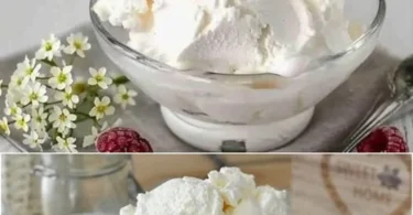 Schnelle Zubereitung von Joghurt-Eiscreme in 2 Minuten.