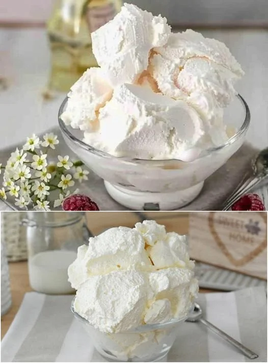 Schnelle Zubereitung von Joghurt-Eiscreme in 2 Minuten.