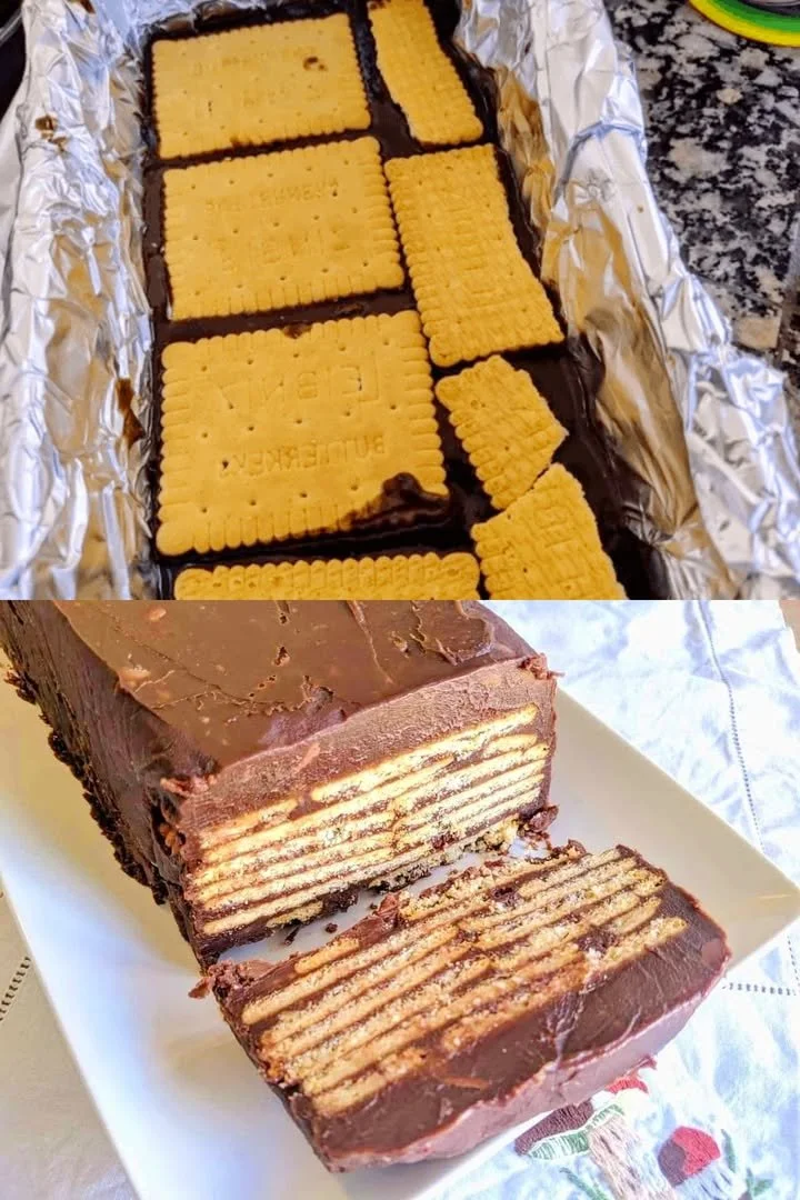 Kalter Hund - ein leckerer Keks-Schokoladen-Kuchen für Feiern