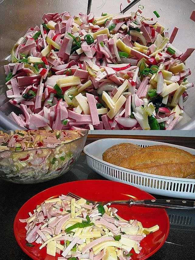 Käse-Wurst-Salat