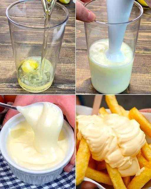 Minuten Mayo ohne Ei in einem Glas, perfekt für schnelle Rezepte