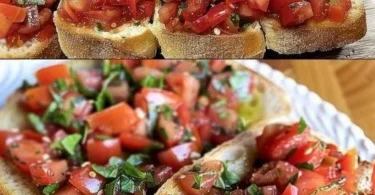 Minuten Bruschetta mit Tomaten und Knoblauch, einfaches Rezept