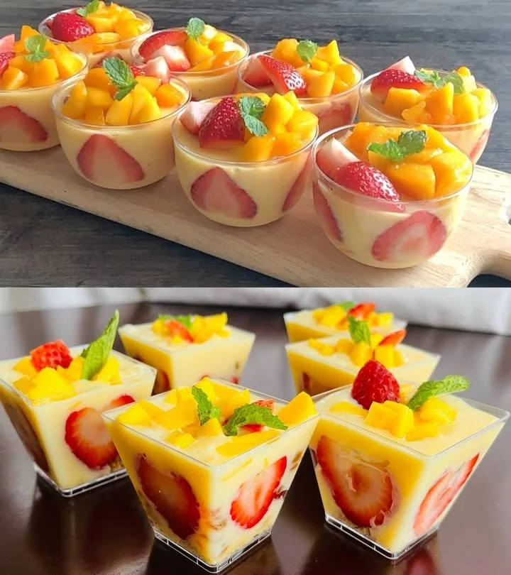 5 Minuten Mango Dessert
