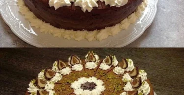 Köstlicher Mozartkuchen mit Schokolade und Marzipan, perfekt zum Genießen