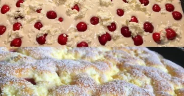 Omas Kirschkuchen mit frischen Kirschen und leckerem Teig