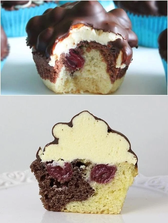 Pudding Donauwellen Muffins