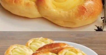 Ein Teller mit frisch gebackenen Puddingbrezeln