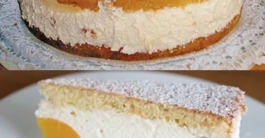 Leckeren Quark Cream Cake mit frischer Quarkcreme und fruchtigem Topping