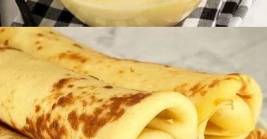 Leckere Quark Pfannkuchen ohne Mehl auf einem Teller