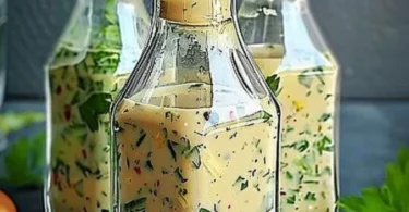 Hausgemachte Salatsoße auf Vorrat für gesunde Salate