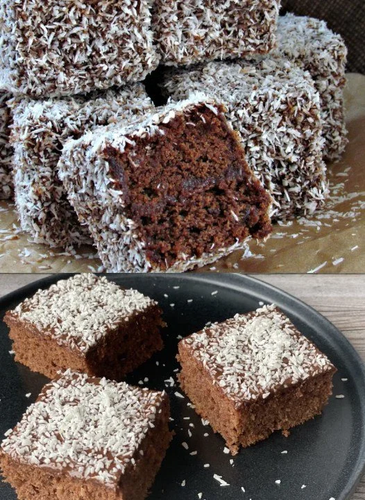 Leckere Schokoladen-Kokos-Biscuits in aufwendiger Präsentation