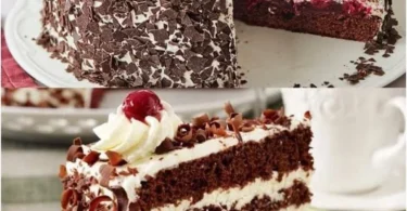 Biskuitkuchen mit Sauerkirschen - ein köstliches, fruchtiges Dessert